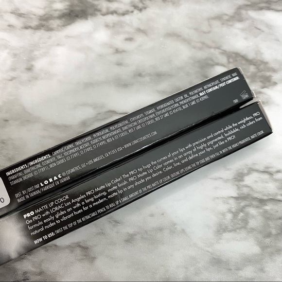 Lorac Pro Matte Lip Color Ruby Red X2 - Picture 3 of 5